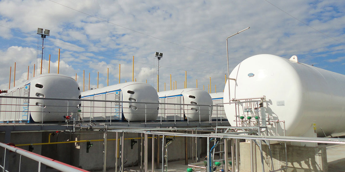 Estación de Producción de GNL Cryobox para capturar gas en Dakota del Norte