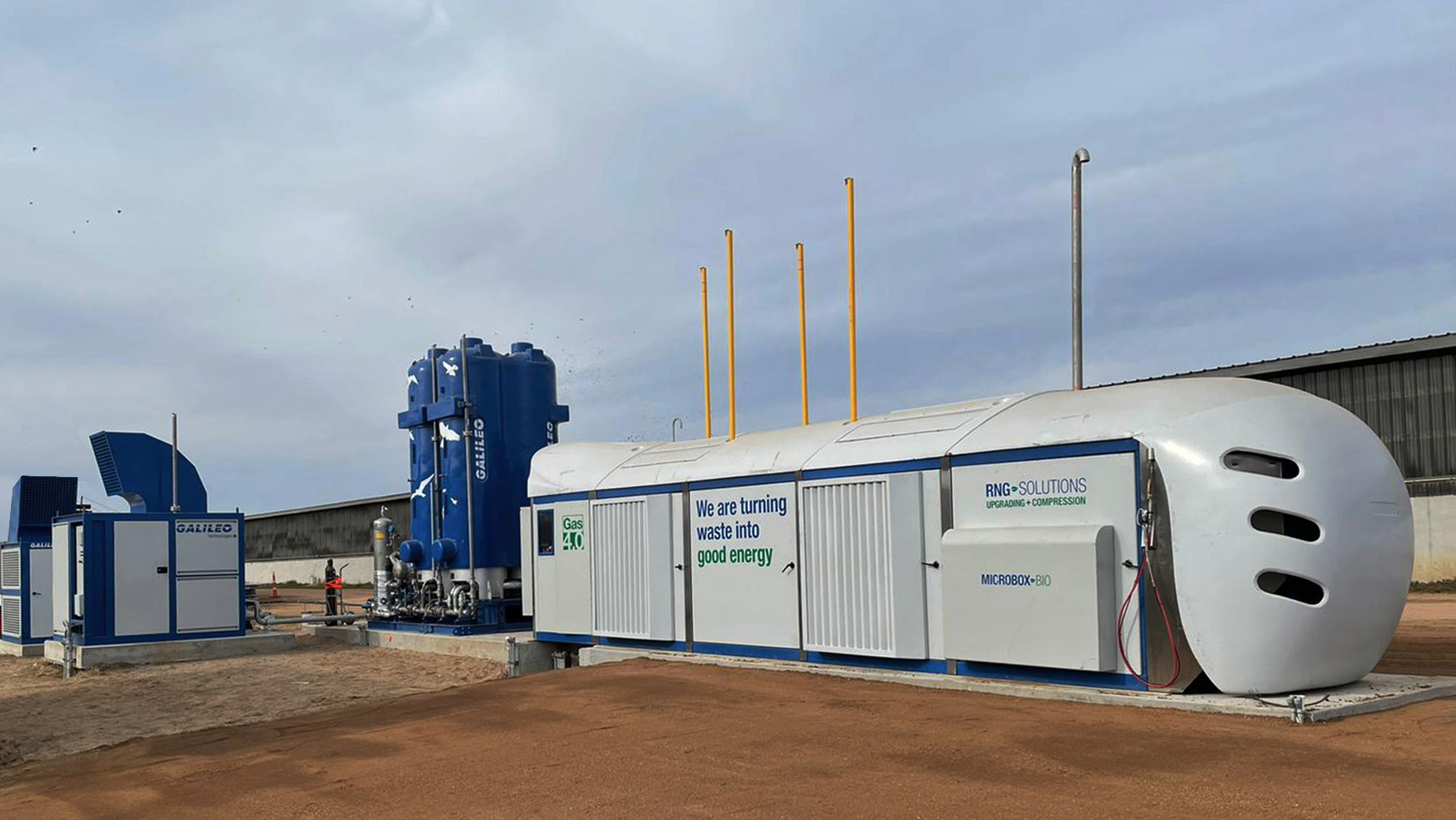 Biobox 500, biogas upgrading and RNG compression package.